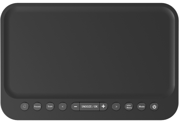 Kenwood CR-ST40DAB-B Radiowecker mit DAB+ und Bluetooth