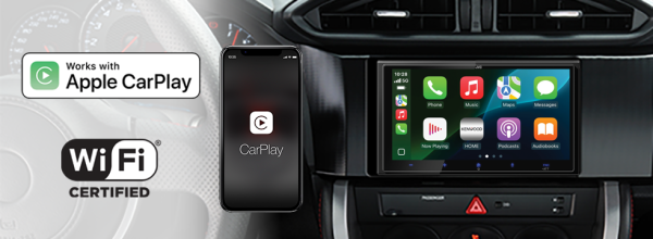 JVC KW-M695DBW 2-DIN Autoradio mit DAB+ / Wireless Apple CarPlay & Android Auto