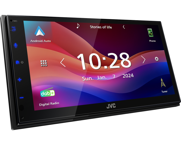 JVC KW-M695DBW 2-DIN Autoradio mit DAB+ / Wireless Apple CarPlay & Android Auto