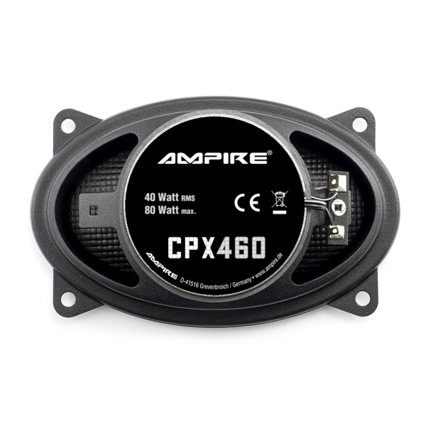 AMPIRE Koaxial-Lautsprecher 4x 6 mit 16mm Seidenkalotte, ohne Gitter (Paar)