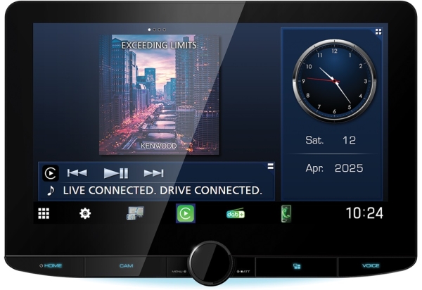 Kenwood DMX9724XDS 1-DIN Digital Media Receiver mit 10,1 Zoll HD-Display