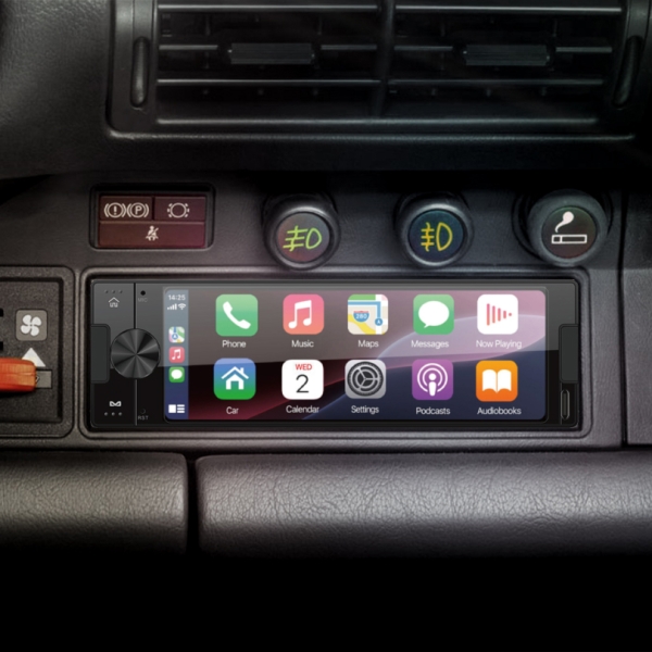 Smartphone 1DIN Radio, 6.38 zoll Display,DAB+, Wireless Apple CarPlay - Android