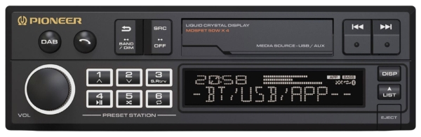 Pioneer SXT-C10PS Autoradio mit DAB+, Bluetooth® und 13-Band-Equalizer