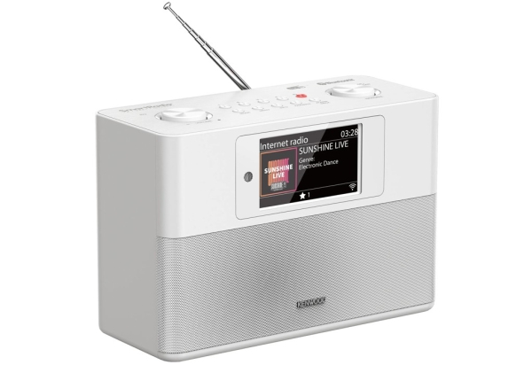 Kenwood CR-ST200S-W Smart Radio mit Internetradio,Bluetooth, DAB+PS-Farbdisplay