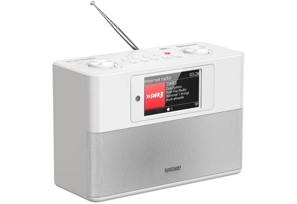 Kenwood CR-ST200S-W Smart Radio mit Internetradio,Bluetooth, DAB+PS-Farbdisplay