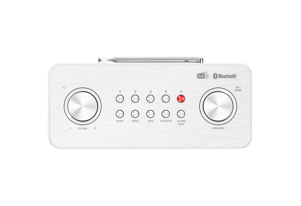 Kenwood CR-ST85DAB-W Kompaktradio mit Bluetooth und ASA-Warnfunktion