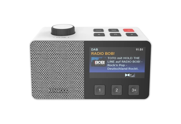KENWOOD CR-M70DAB-W Senioren-Radio mit 10,8cm IPS-Farbdisplay & Easy Modus