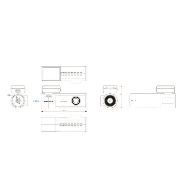1-Kanal Dashcam, 4K Front mit WLAN und GPS