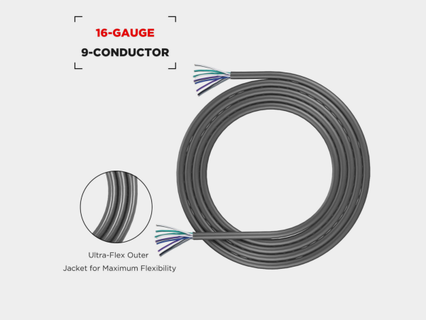 Recoil 18-AWG OFC Lautsprecherkabel 9-Adrig, 6m