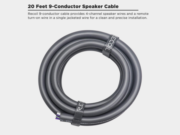 Recoil 18-AWG OFC Lautsprecherkabel 9-Adrig, 6m