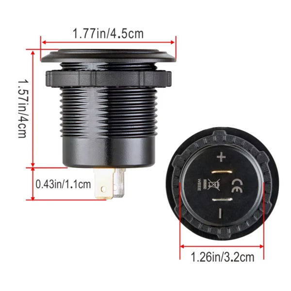 12V / 24V USB-Buchse, Schnellladung, 3.0 USB