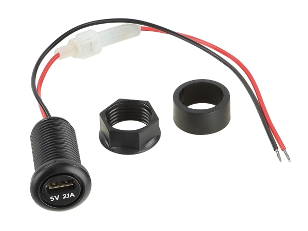 USB Einbau-Ladegerät 12V (1x 2.1A) – Kompakt