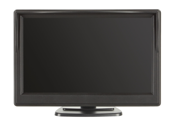 Monitor universal 5 zoll 2x Video Eingang/1 x Standfuß/Saugnapf