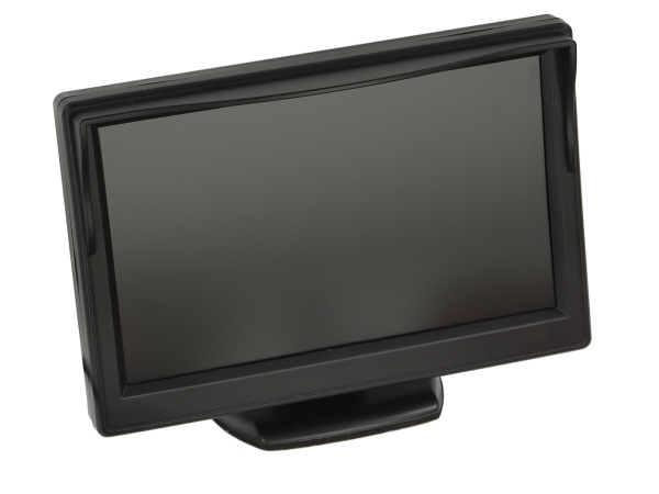 Monitor universal 5 zoll 2x Video Eingang/1 x Standfuß/Saugnapf