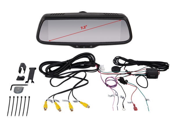 Spiegelmonitor 7.2 Zoll 4x Video Eingang extrem hell