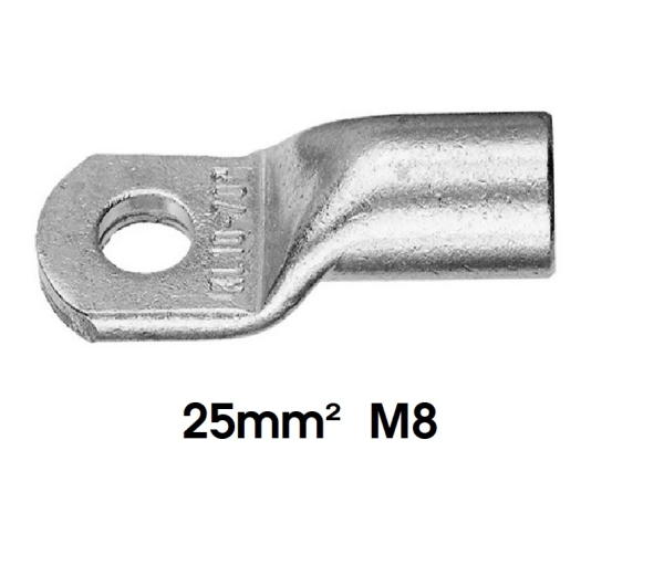 Klauke Rohrkabelschuh, 25mm², M8, 16mm breit 2 Stück