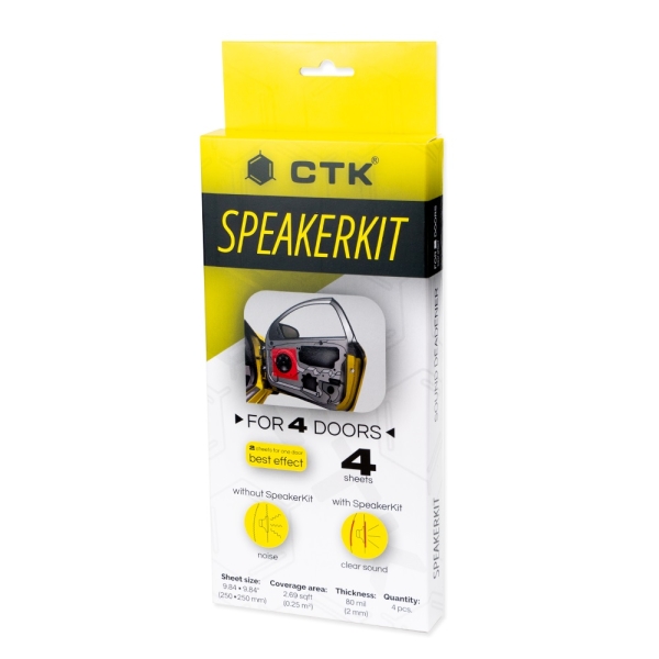 CTK SPEAKERKIT 250 x 250 x 2mm 4 Stk. Alubutyl