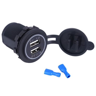 5V 3,1A 12V Dual USB Autoladeger...