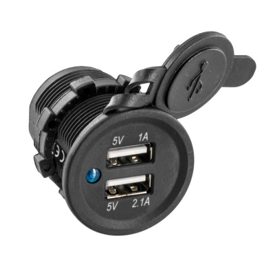 Dual USB-A Ladegerät in kompakte...